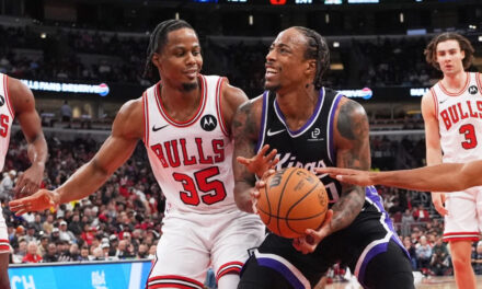Bulls mejoran su récord a 4-0 con una victoria de 126-113 sobre los Kings.