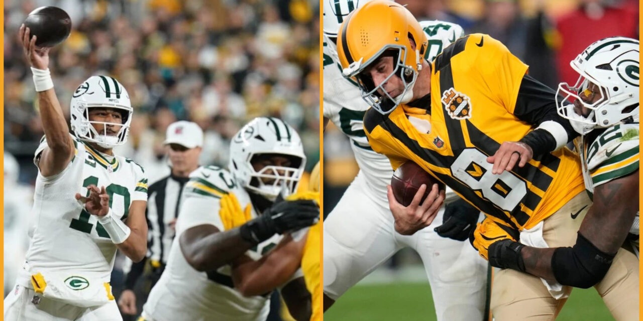 Aaron Rodgers y los Steelers caen en la reunión del QB con Green Bay; Love lidera victoria 35-25