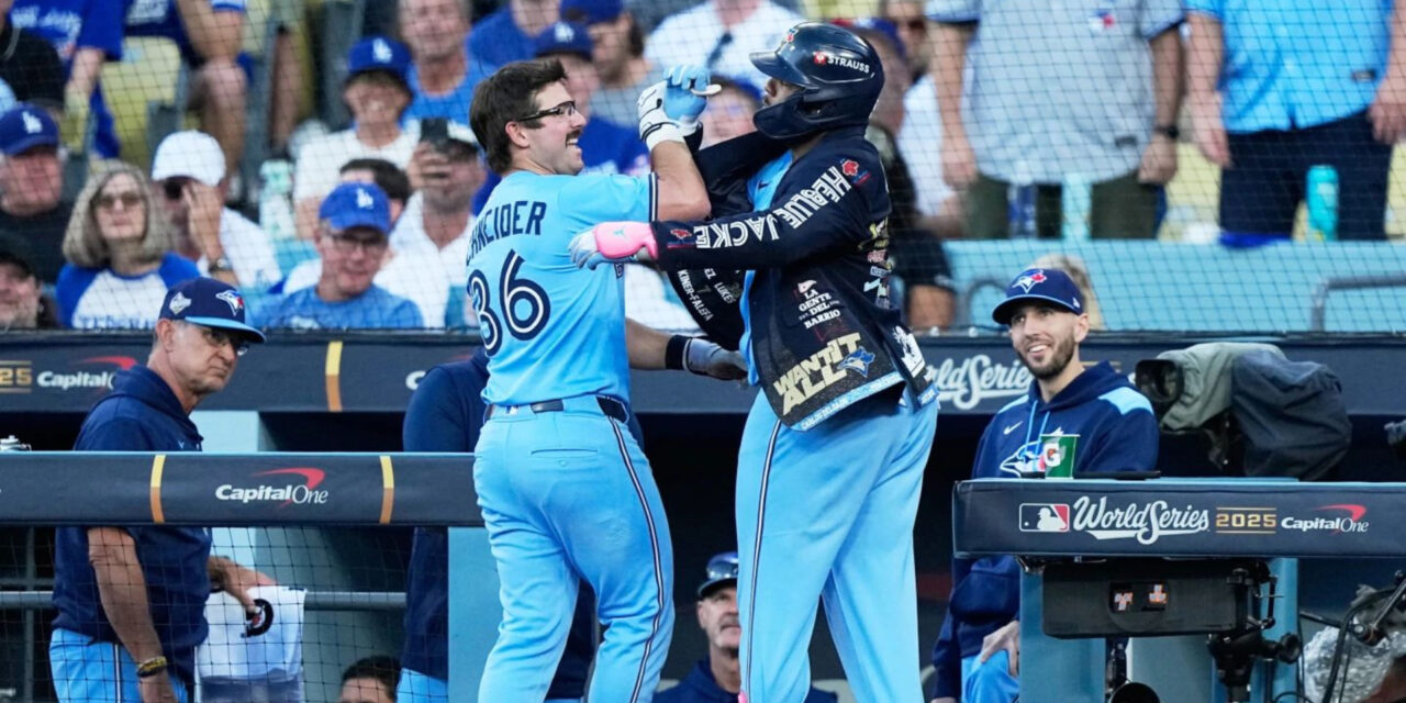 Yesavage, Guerrero y Azulejos, a un triunfo de ganar la Serie Mundial tras vencer 6-1 a Dodgers