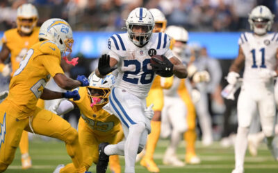Colts ganan 38-24 a Chargers con su sexta victoria y rompen racha de cinco reveses en Los Ángeles