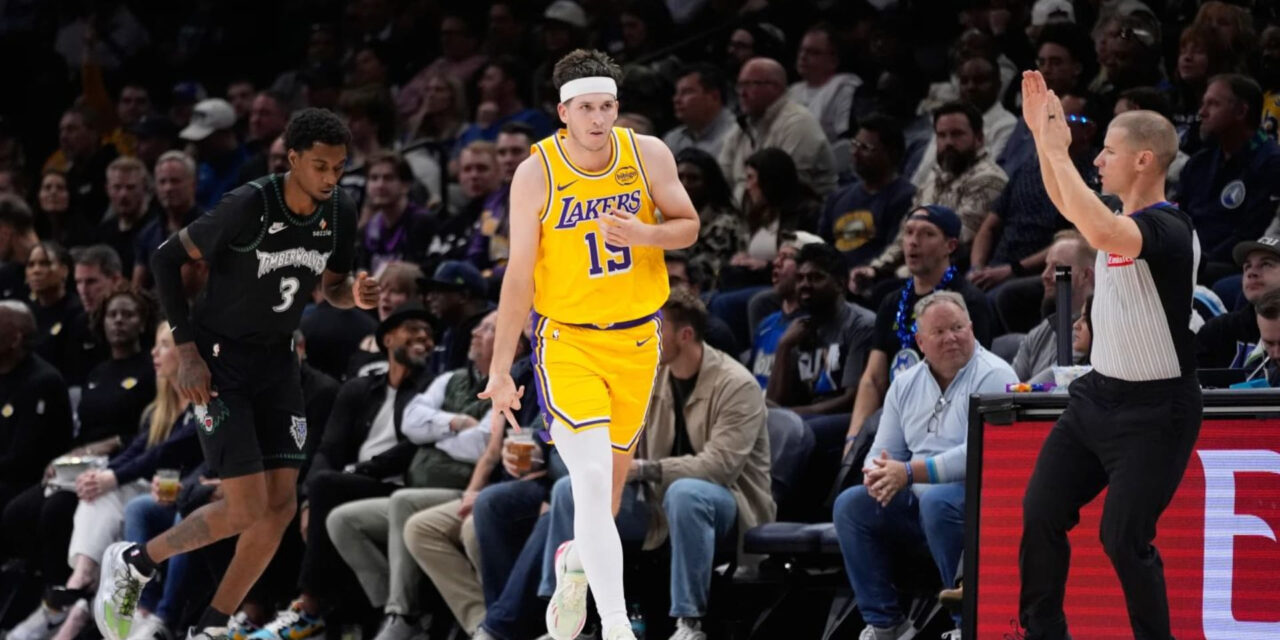 Los Lakers se imponen a los Timberwolves con una canasta de Austin Reaves para lograr una victoria por 116-115.