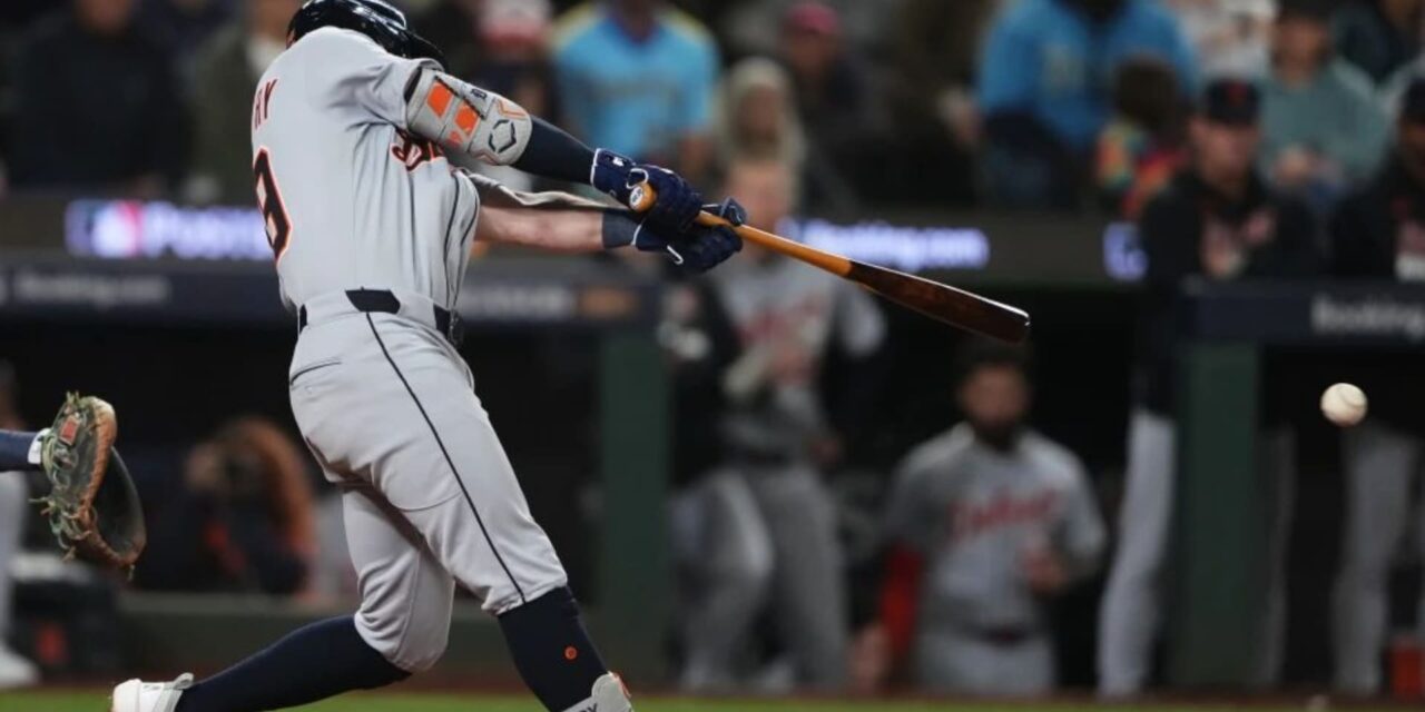 McKinstry impulsa a Tigres en triunfo 3-2 ante Mariners en 11 entradas en la ALDS