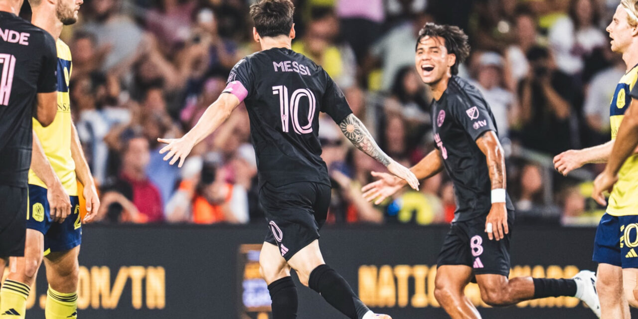 Messi brilla con un triplete y el Inter Miami golea a Nashville