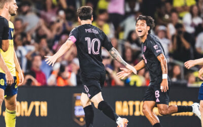 Messi brilla con un triplete y el Inter Miami golea a Nashville