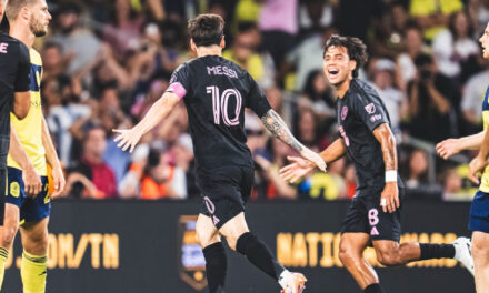 Messi brilla con un triplete y el Inter Miami golea a Nashville