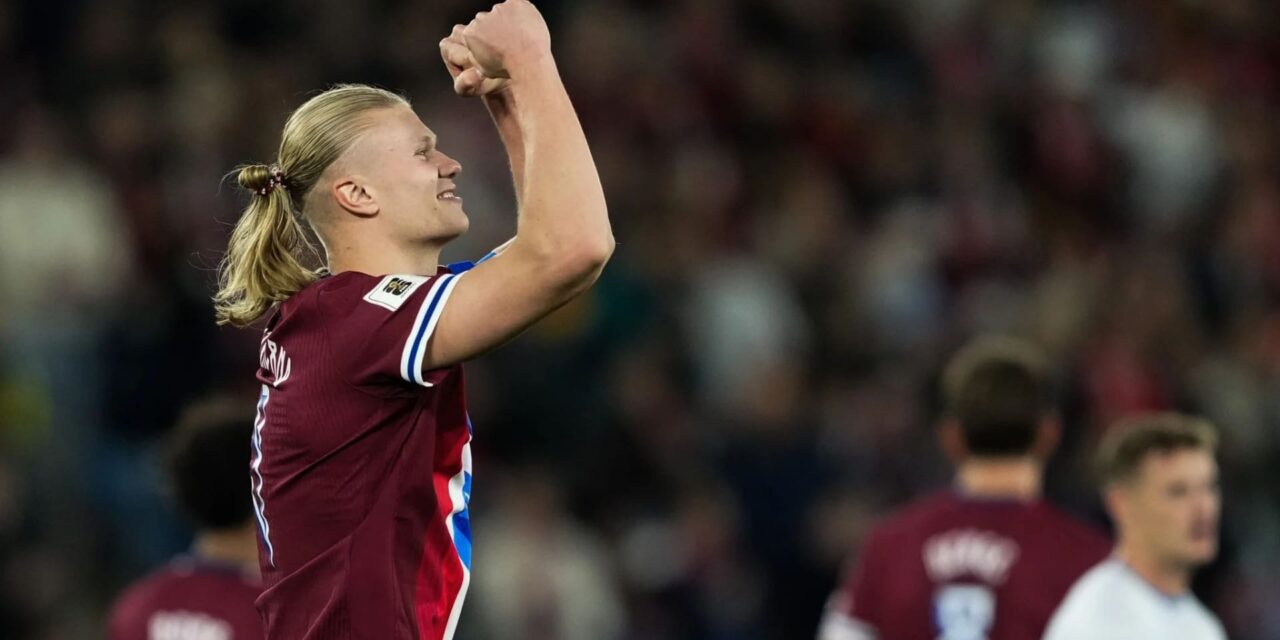 Triplete de Haaland; Sorloth asiste y Noruega hace pleno