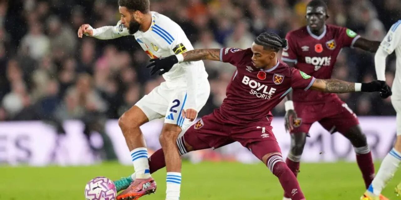Aaronson anota temprano y Leeds supera 2-1 a West Ham en la Premier