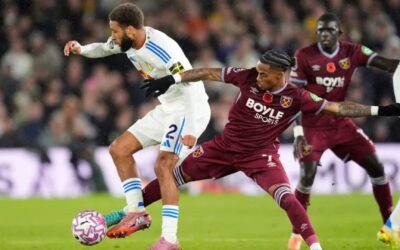 Aaronson anota temprano y Leeds supera 2-1 a West Ham en la Premier