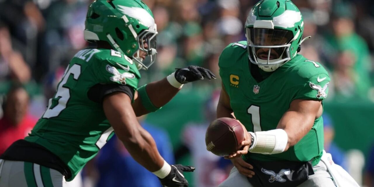 Barkley brilla con 150 yardas antes de lesionarse e Eagles aplastan 38-20 a Giants