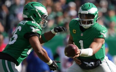 Barkley brilla con 150 yardas antes de lesionarse e Eagles aplastan 38-20 a Giants