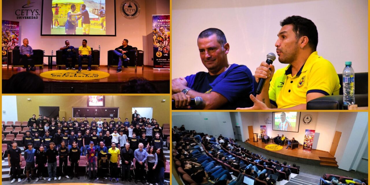 Ofrece Salvador Cabañas charla con estudiantes de preparatoria Cetys