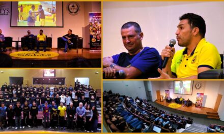 Ofrece Salvador Cabañas charla con estudiantes de preparatoria Cetys