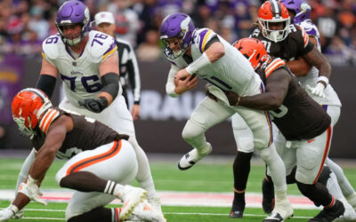 Con touchdown al final de Jordan Addison, Vikings vecen 21-17 a Browns en Londres