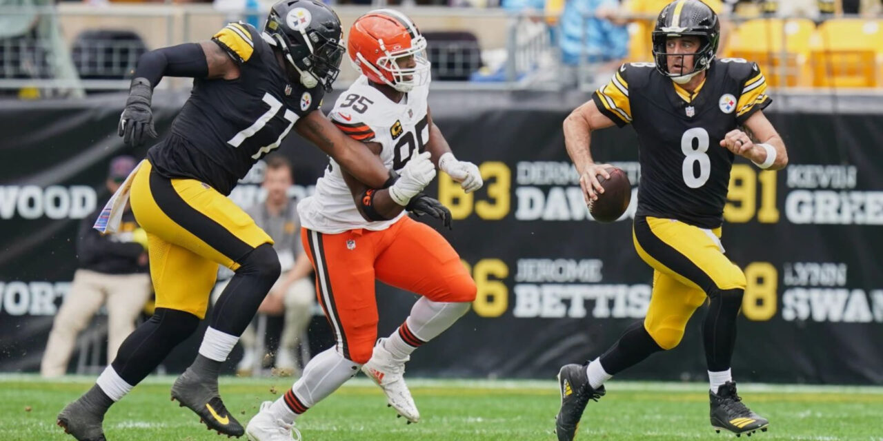 Aaron Rodgers lanza dos TD y Steelers mantienen dominio en casa y vencen 23-9 a Browns