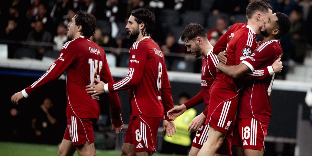Liverpool revive en la Champions con goleada 5-1 ante el Eintracht Frankfurt