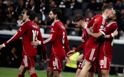 Liverpool revive en la Champions con goleada 5-1 ante el Eintracht Frankfurt