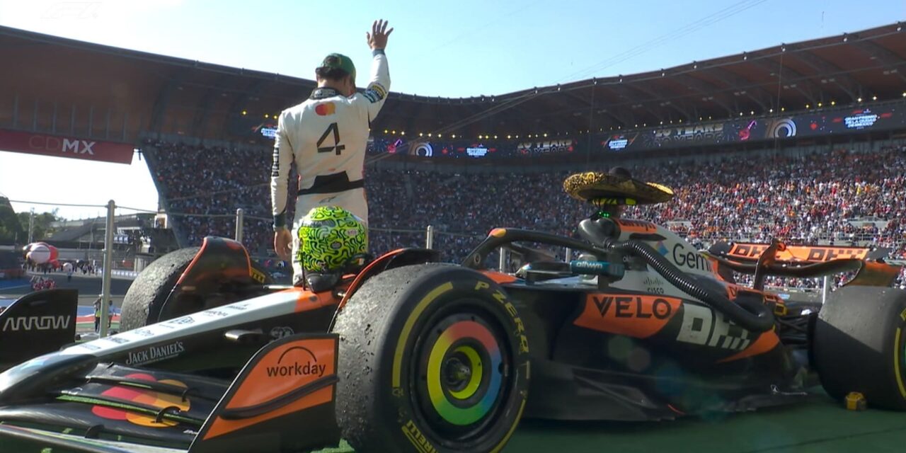 Lando Norris rompe racha sin victorias en Ciudad de México y lidera el campeonato de F1