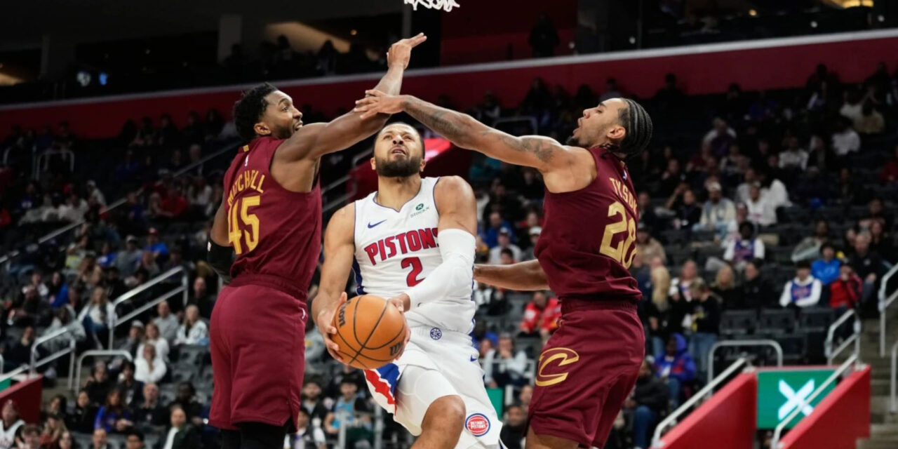 Mitchell anota 35 puntos y los Cavaliers vencen 116-95 a los Pistons para hilvanar tres triunfos