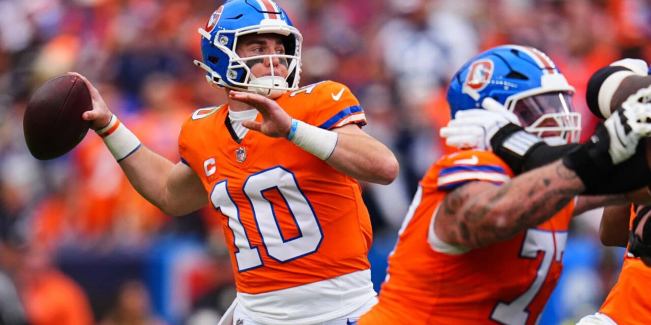 Nix y novatos lideran a Broncos en victoria 44-24 sobre Cowboys extendiendo racha ganadora