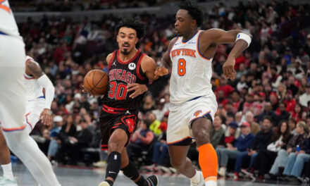 Giddey y Vucevic lideran a los Bulls en la victoria sobre los Knicks por 135-125 y un inicio de 5-0, el mejor en 29 años.