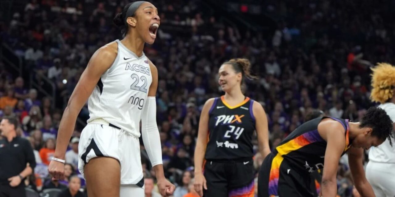 Aces ganan su 3er título de la WNBA en 4 temporadas, con triunfo 97-86 ante Mercury