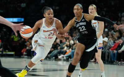 A’ja Wilson y Dana Evans lideran a Las Vegas Aces ante Phoenix Mercury 89-86 en el primer partido de las Finales de la WNBA