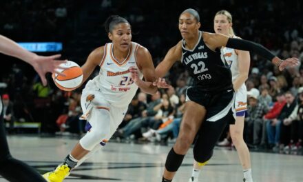 A’ja Wilson y Dana Evans lideran a Las Vegas Aces ante Phoenix Mercury 89-86 en el primer partido de las Finales de la WNBA