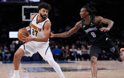 Murray anota 43 puntos, Jokic logra triple-doble y Nuggets vencen 127-114 a Timberwolves