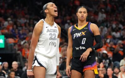 Wilson anota un tiro en el último segundo para que las Aces superen a las Mercury 90-88 y tomen una ventaja de 3-0 en las Finales de la WNBA