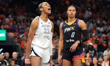 Wilson anota un tiro en el último segundo para que las Aces superen a las Mercury 90-88 y tomen una ventaja de 3-0 en las Finales de la WNBA