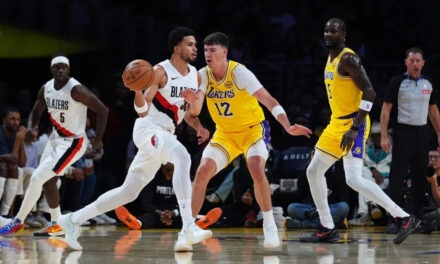 Trail Blazers vencen a Lakers 122-108 a pesar de los 41 puntos de Reaves