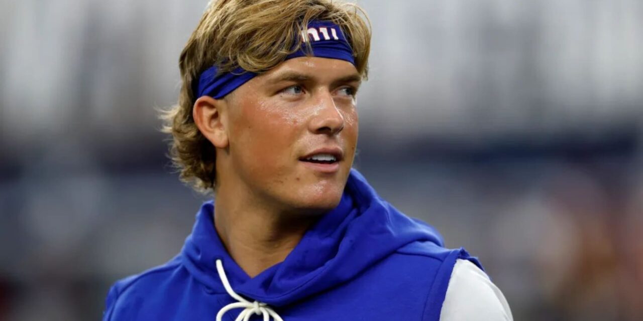 Quarterback de Giants Jaxson Dart sigue en protocolo de conmociones y no jugará en Detroit