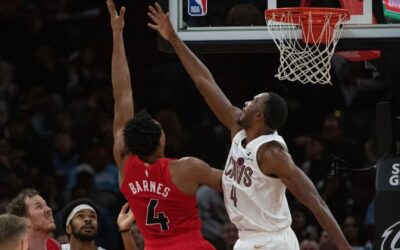 Scottie Barnes anota 28 y acaricia triple doble; Raptors vencen a Cavaliers 126-113