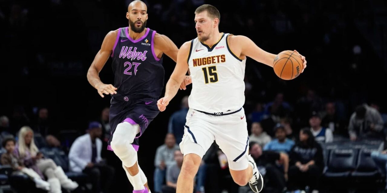 Jokic lidera a los Nuggets en victoria sobre los Timberwolves por 123-112