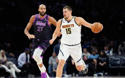 Jokic lidera a los Nuggets en victoria sobre los Timberwolves por 123-112