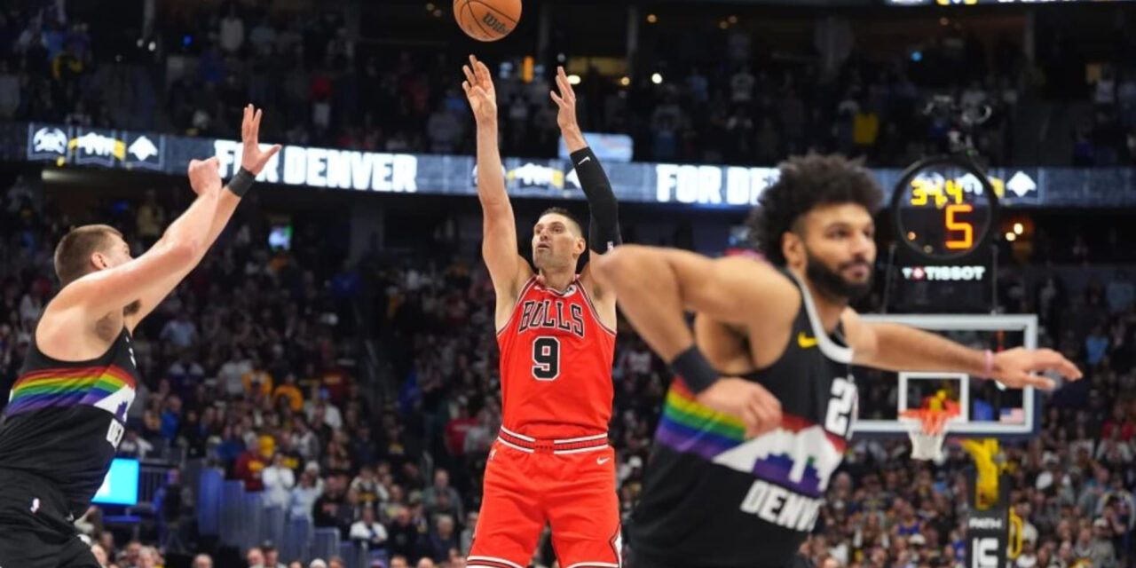 Huerter y Vucevic encestan triples clave y los Bulls vencen 130-127 a los Nuggets