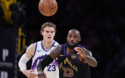 LeBron James hizo su debut en la temporada; Luka Doncic anotó 37 puntos en la victoria de los Lakers por 140-126 sobre el Jazz