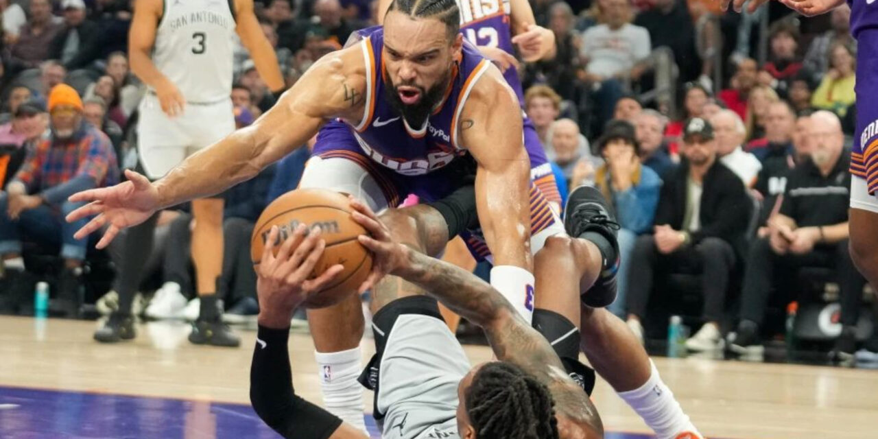 Suns logran tercera victoria consecutiva tras vencer 111-102 a Spurs y frenan racha de triunfos