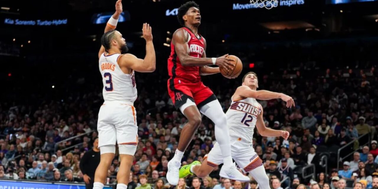 Amen Thompson anota 28 y Rockets vencen 114-92 a Suns pese a la ausencia de Kevin Durant