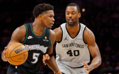 Edwards establece récord de franquicia de Wolves en victoria 125-112 ante Spurs