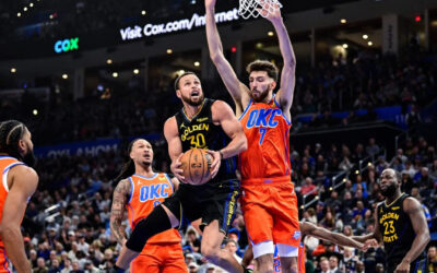 Los 28 puntos de Gilgeous-Alexander y la efectividad perfecta de Holmgren lideran aplastante victoria del Thunder sobre los Warriors.