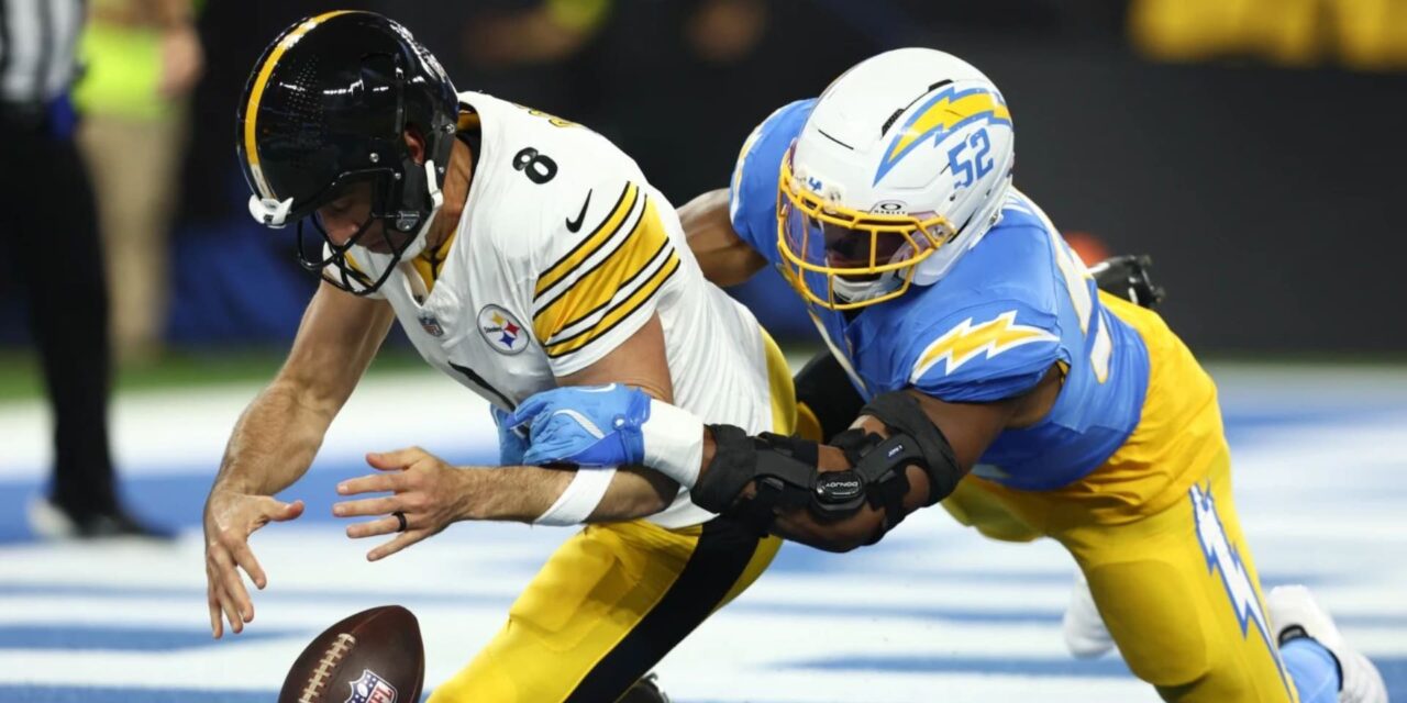 Chargers derrotan a Aaron Rodgers y Steelers 25-10