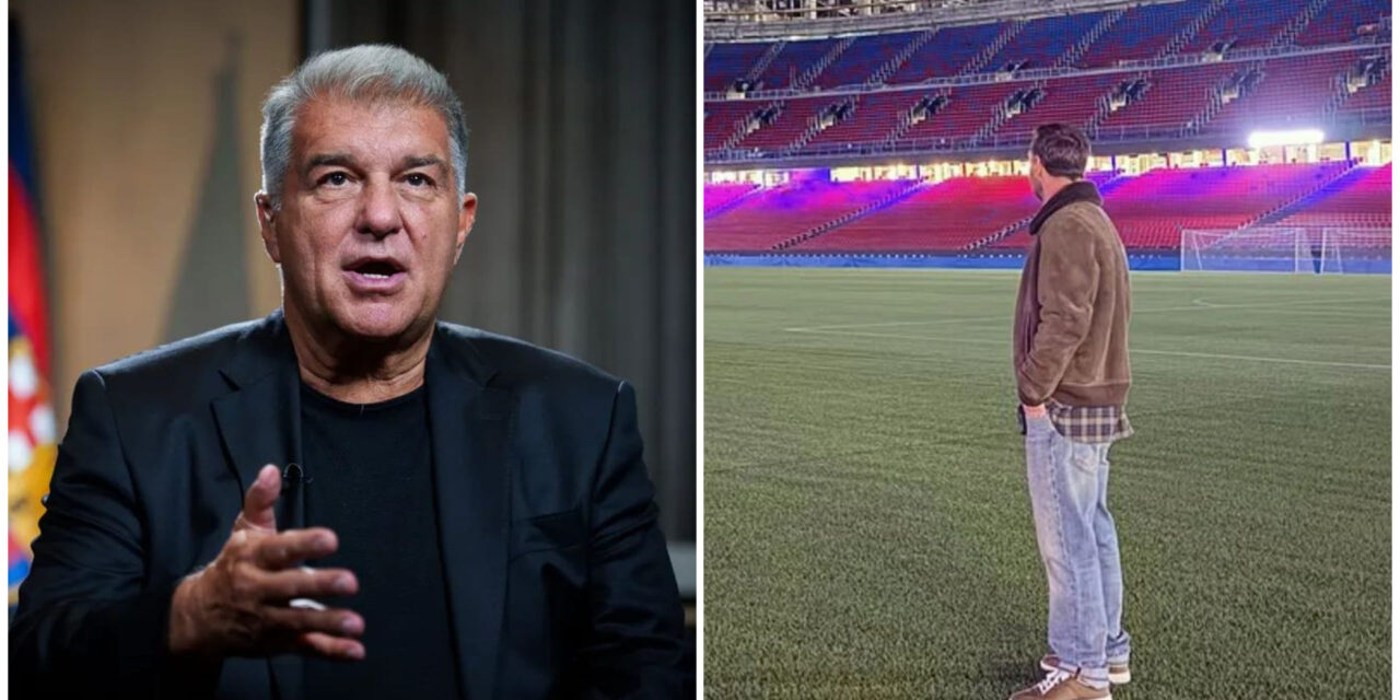 Laporta califica de «arrebato simpático y espontáneo» la visita de Messi al Camp Nou