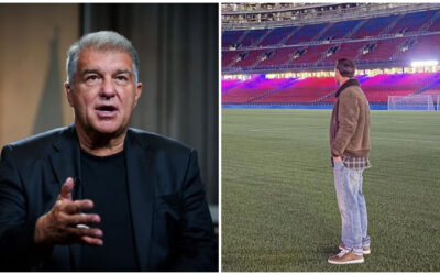 Laporta califica de «arrebato simpático y espontáneo» la visita de Messi al Camp Nou