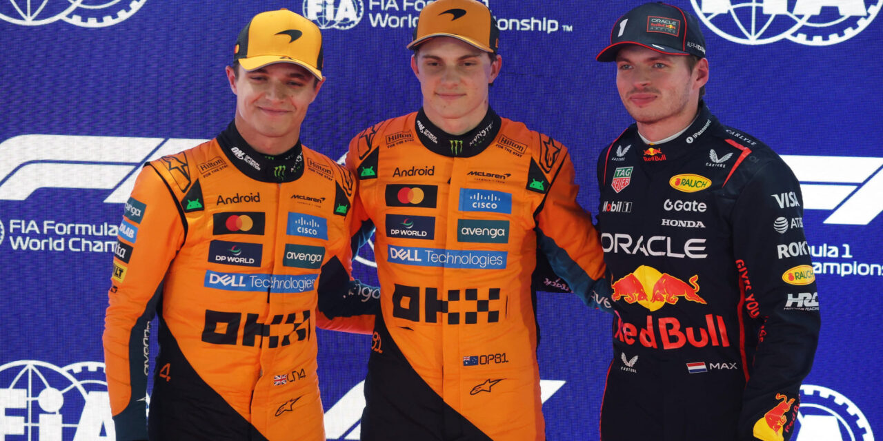 Piastri logra la pole position para el GP de Qatar, seguido por Norris y Verstappen