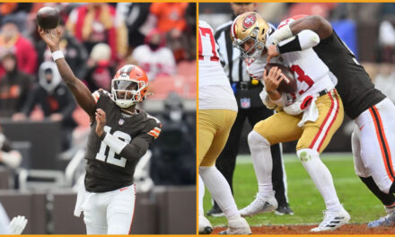 Purdy lidera a 49ers en victoria 26-8 sobre Browns arruinando debut de Sanders en casa