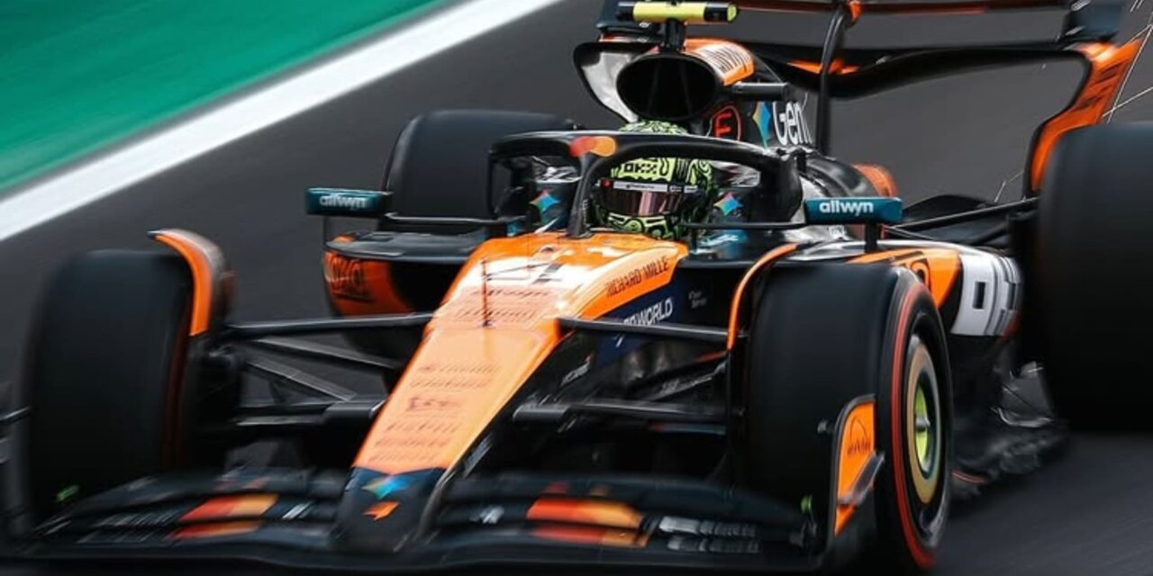 Norris sale primero en el Gran Premio de Brasil