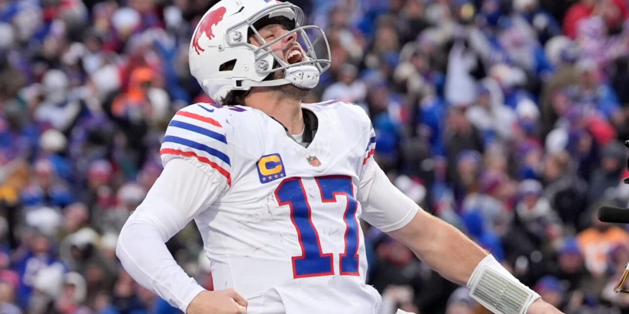 Josh Allen logra tres pases y tres acarreos de anotación en victoria de Bills 44-32 sobre Buccaneers