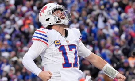 Josh Allen logra tres pases y tres acarreos de anotación en victoria de Bills 44-32 sobre Buccaneers