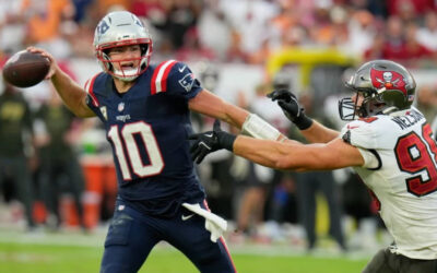 TreVeyon Henderson y Drake Maye lideran a Patriots en victoria 28-23 sobre Buccaneers